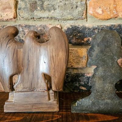 Eagle Bookends and One Shakespeare