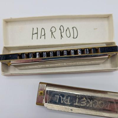 Vintage Recorder and Harmonicas
