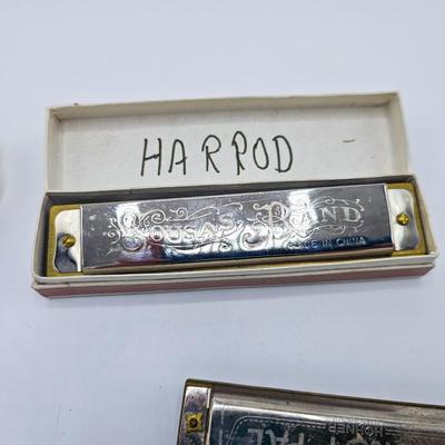 Vintage Recorder and Harmonicas