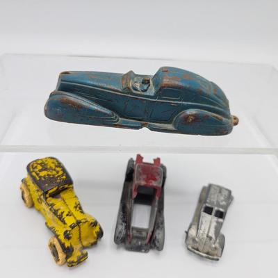 Four Antique Diecast Cars
