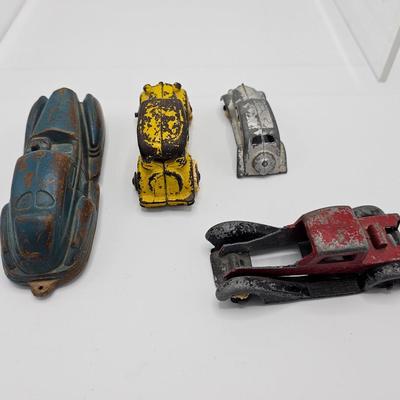 Four Antique Diecast Cars