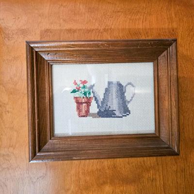 Three Framed Needlepoints