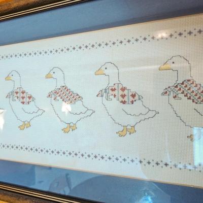 Three Framed Needlepoints