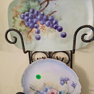 Porcelain Plates and Wall Rack
