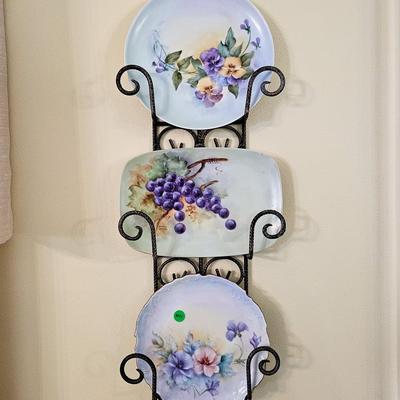 Porcelain Plates and Wall Rack