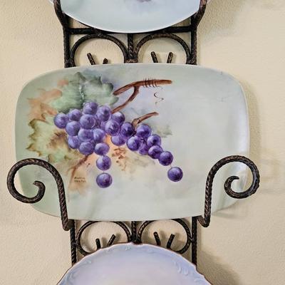 Porcelain Plates and Wall Rack
