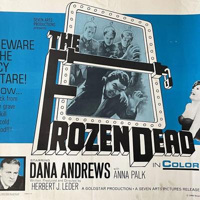 The Frozen Dead 1967 vintage movie poster