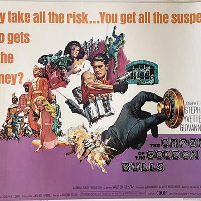 The Caper of the Golden Bulls 1967 vintage movie poster
