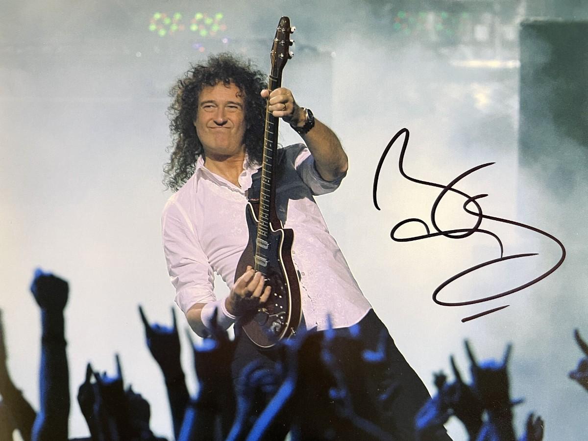 BRIAN MAY signed autographed photo COA Hologram