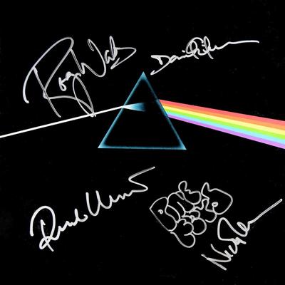 Pink Floyd signed The Dark Side Of The Moon album
