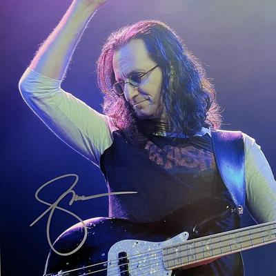 Rush Geddy Lee signed photo