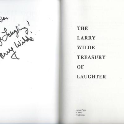 Larry Wilde signed book