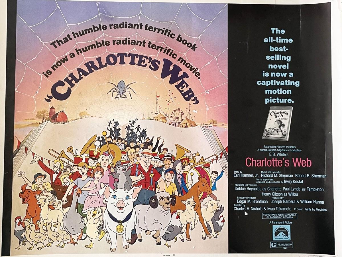 Charlottes Web 1973 Vintage Movie Poster 