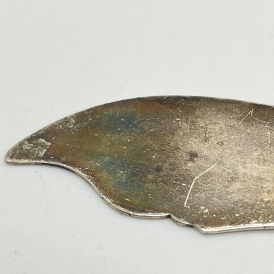 LOT 406J: Antique 1800â€™s Robbins, Clark & Biddle Sterling Silver Fish Knife 38.24 grams