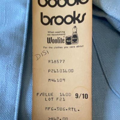 VINTAGE CLOTHING! Baby Blue Blazer and Pants Set: Lot Ten BOBBIE BROOKS