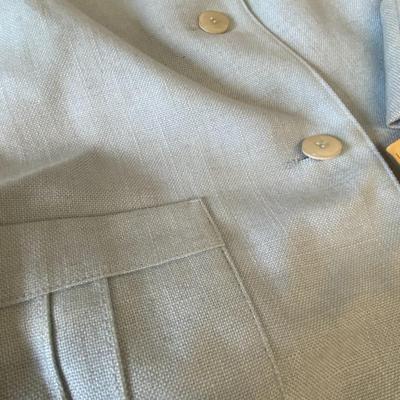 VINTAGE CLOTHING! Baby Blue Blazer and Pants Set: Lot Ten BOBBIE BROOKS