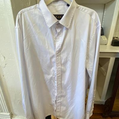 VINTAGE CLOTHING! Set of Men's White Button Down Shirt: Lot Eleven