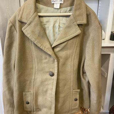 VINTAGE CLOTHING! One Wool Tan Blazer: Lot Thirteen