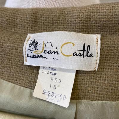 VINTAGE CLOTHING! One Wool Tan Blazer: Lot Thirteen