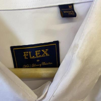 VINTAGE CLOTHING! Men's White Button Down Shirt: Lot Fourteen