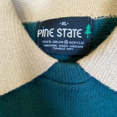 VINTAGE CLOTHING! Men's Green Sweater: Lot Sixteen