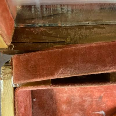 Small Wooden Jewelry Box (interior Lining damage