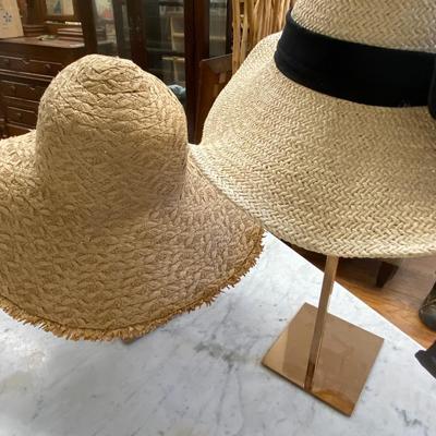 Farmhouse Mercantile Set of Two Sunhats Lot Three