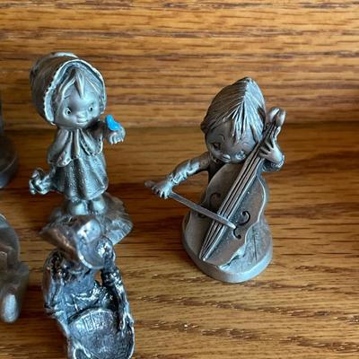 Small pewter people decor