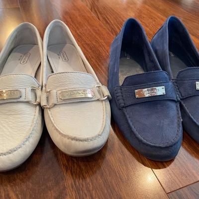 2 pairs Coach loafers