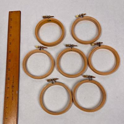 Mini Wooden Embroidery Hoops