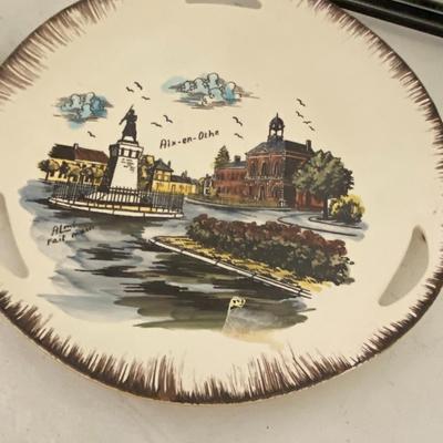 Farmhouse Mercantile Decorative Plates and Tray Lot