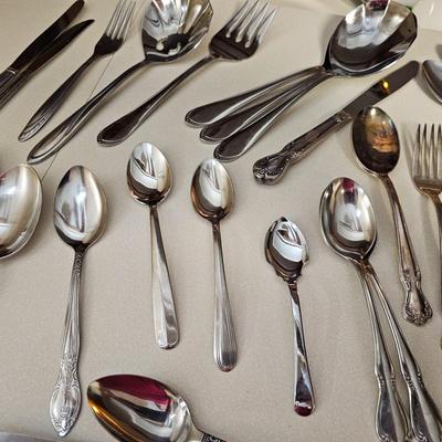 Misc. Stainless and Silver Plate Faltware