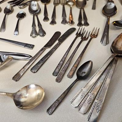 Misc. Stainless and Silver Plate Faltware