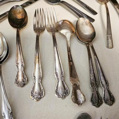 Misc. Stainless and Silver Plate Faltware