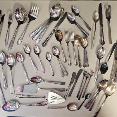 Misc. Stainless and Silver Plate Faltware