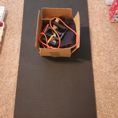 Exercise bands and mat