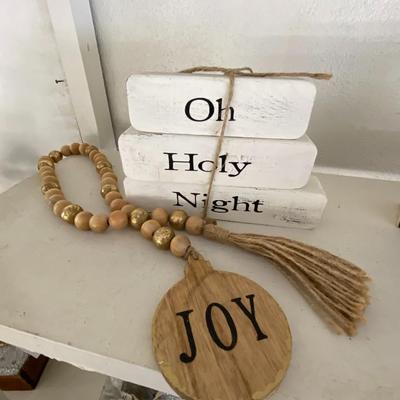 Farmhouse Mercantile Christmas Signs and Decor Lot
