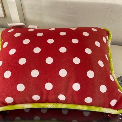 Pillow and Metal Tray Lot One