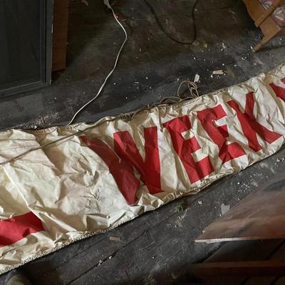 Vintage Road Banner from Sylva Supply Co