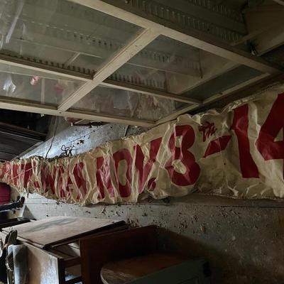 Vintage Road Banner from Sylva Supply Co
