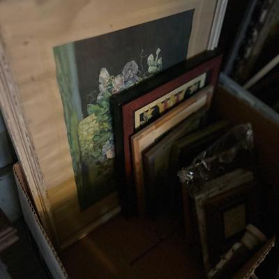 Frame & Picture lot - Estate lot all seen in photos