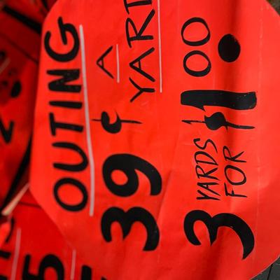 Vintage Store Display Paper Signs (FRAGILE)