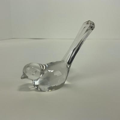 -20- VIKING | Dalzell Heisey Clear Glass Sparrow Figure