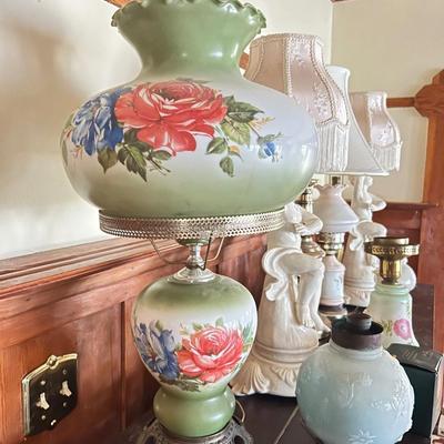 Desk Lamps - Table Lamps - Estate Lamp lot All lamps seen