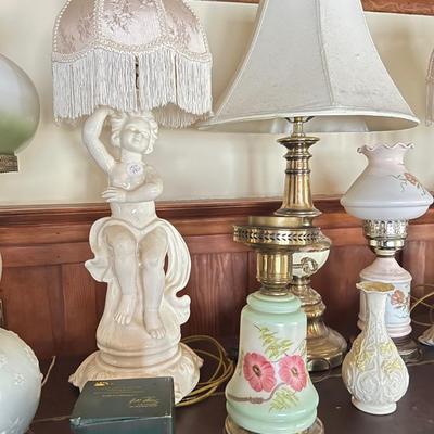 Desk Lamps - Table Lamps - Estate Lamp lot All lamps seen