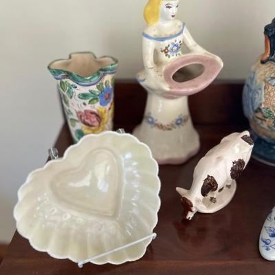 Vintage pottery lot, all seen in photos