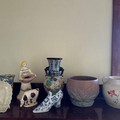 Vintage pottery lot, all seen in photos