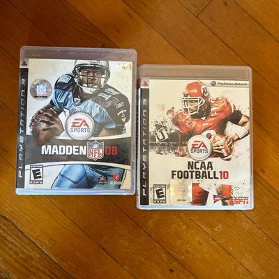 2 games for PS3 - Madden08 and NCAA football 10