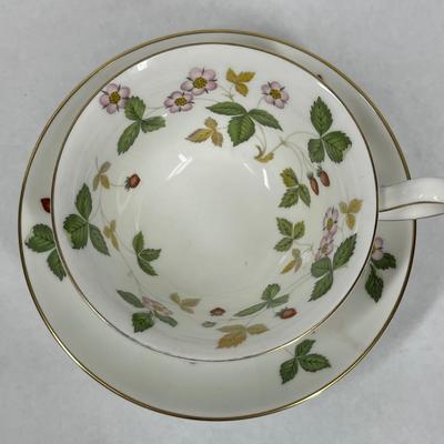 Wedgwood Wild Strawberry Cup And Saucer