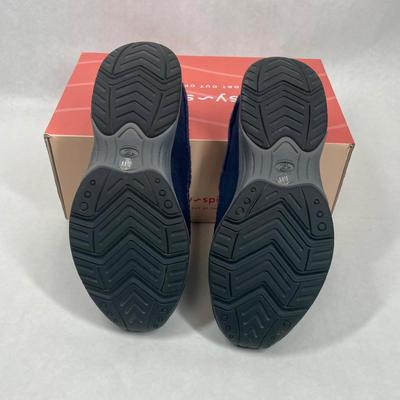 Dark Blue Suede Slides Easy Spirit Shoes size 8 .5 WW